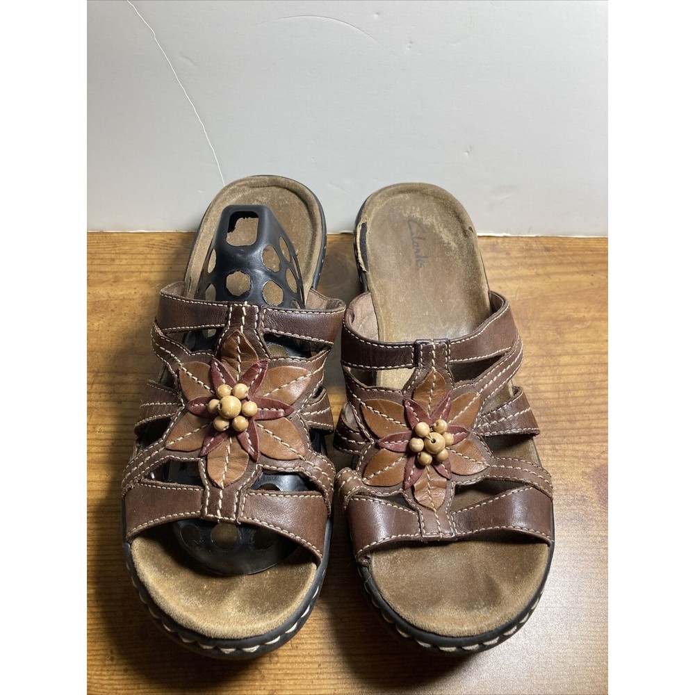 Clarks Women's Lexi Myrtle Sandals Brown Narrow size 9 1/2